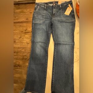 NYDJ Straight Leg Jeans in Deep Blue